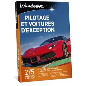 Coffret cadeau Wonderbox Pilotage et Voitures d'exceptionVendu paramazon