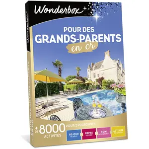 Coffret cadeau Wonderbox Pour des grands-parents en orVendu parfnac
