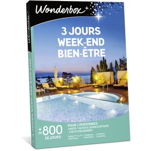 Comparateur de prix : Coffret Cadeau Wonderbox 3 Jours Weekend Bien-Être