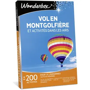 Comparateur de prix : Wonderbox Vol en montgolfière et activités dans les airs