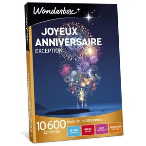 Wonderbox Joyeux anniversaire Exception pas cher