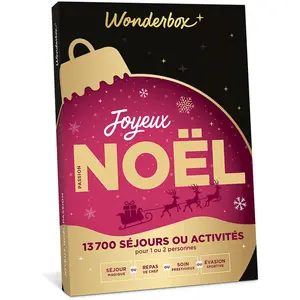 Wonderbox - Coffret Cadeau - Joyeux Noël Passion - Idée cadeaux pas cher