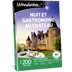 Comparateur de prix : Coffret cadeau Wonderbox Nuit et gastronomie au château