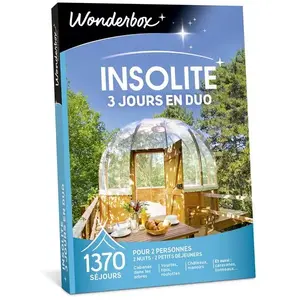 Coffret cadeau Wonderbox 3 jours insolitesVendu parcdiscount