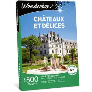 Coffret cadeau Wonderbox Châteaux et délices pas cher