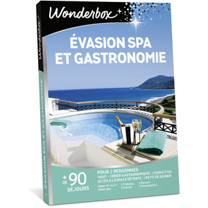 Comparateur de prix : Coffret cadeau Wonderbox Évasion spa et gastronomie