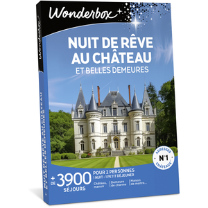 Coffret cadeau Wonderbox Nuit de rêve au château et belles demeuresVendu parcdiscount
