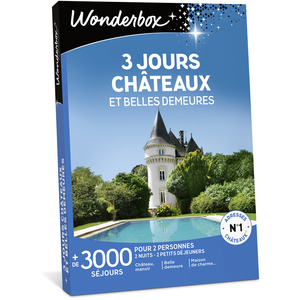 Coffret cadeau Wonderbox 3 jours châteaux et belles demeuresVendu parcdiscount
