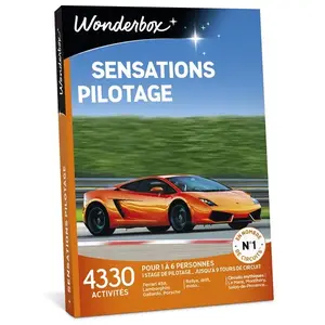 Comparateur de prix : Coffret cadeau Wonderbox Sensations Pilotage