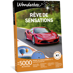 Comparateur de prix : Wonderbox - Coffret cadeau - Rêve de sensations - 3930 activités