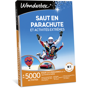 Comparateur de prix : Coffret cadeau Wonderbox Saut en parachute et activités extrêmes