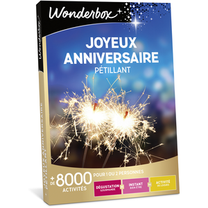 Comparateur de prix : Coffret cadeau Wonderbox Joyeux Anniversaire pétillant