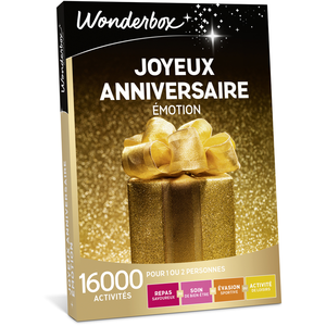 Comparateur de prix : Wonderbox - Coffret cadeau anniversaire - Joyeux Anniversaire Emotion