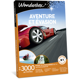 Comparateur de prix : Wonderbox - Coffret cadeau - Aventure et evasion - 2130 activités