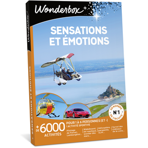 Comparateur de prix : Coffret cadeau Wonderbox Sensations et émotions