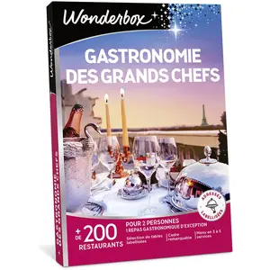 Comparateur de prix : Coffret cadeau Wonderbox Gastronomie des grands Chefs