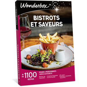 Coffret cadeau Wonderbox Bistrots et saveurs pas cher