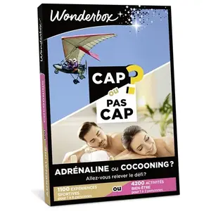Coffret cadeau Wonderbox CAP ou PAS CAP Adrénaline ou zen ? pas cher