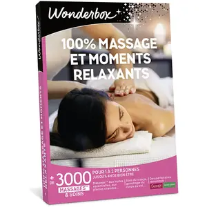 Coffret cadeau Wonderbox 100% Massage et moments relaxantsVendu parfnac