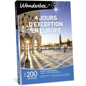 Wonderbox 4 jours d'exception en Europe pas cher