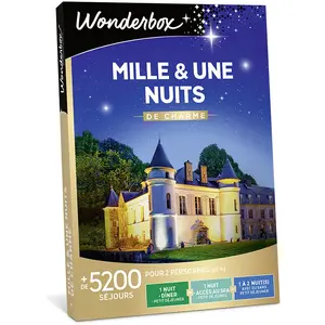Comparateur de prix : Coffret cadeaux Wonderbox Mille et une nuits de Charme