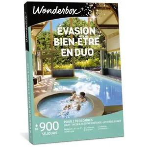 Comparateur de prix : Coffret cadeaux Wonderbox Evasion bien-être en duo