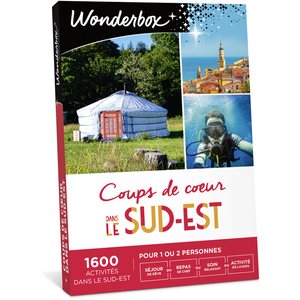 Coffret cadeau Wonderbox Coups de coeur dans le Sud-Est pas cher