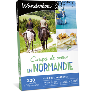 Comparateur de prix : Coffret cadeau Wonderbox Coups de coeur en Normandie