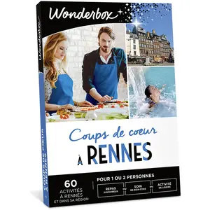 Coffret cadeau Wonderbox Coups de coeur à RennesVendu parfnac
