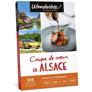 Coffret cadeau Wonderbox Coups de coeur en Alsace pas cher