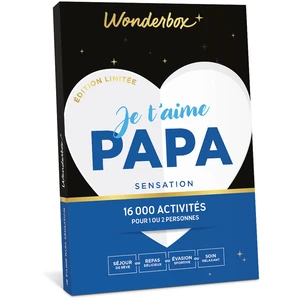 Coffret cadeau Wonderbox Je t'aime Papa Sensation pas cher