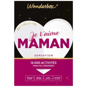 Coffret cadeau Wonderbox Je t'aime Maman Sensation pas cher