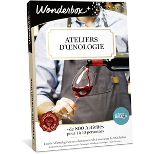 Comparateur de prix : Coffret cadeau Wonderbox Ateliers d'oenologie