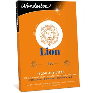 Comparateur de prix : Coffret cadeau Wonderbox Lion