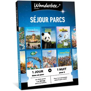 Comparateur de prix : Coffret cadeau Connect Parcs à thème & Séjour 2P