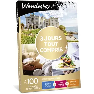 Comparateur de prix : Coffret cadeau Wonderbox 3 jours tout compris