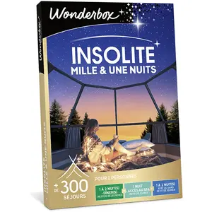 Comparateur de prix : Coffret cadeau Wonderbox Insolite Mille et une nuits