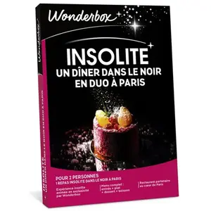 Wonderbox PARIS - Un dîner dans le noir en duo pas cher