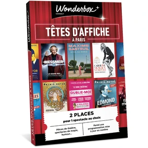 Coffret cadeau Wonderbox Têtes d'affiche à Paris pas cher