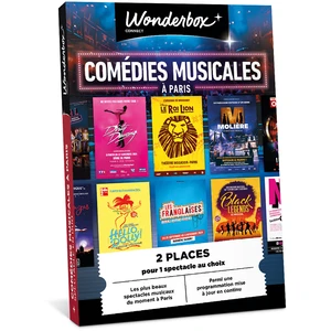 Comparateur de prix : Coffret cadeau Wonderbox Comédies musicales à Paris pour 2 personnes