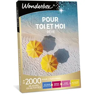 Comparateur de prix : Coffret cadeau Wonderbox Pour toi et moi Rêve