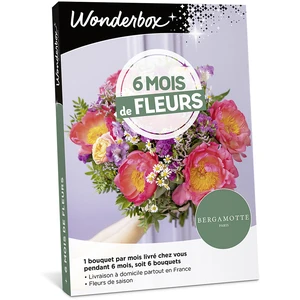 Coffret cadeau Wonderbox 6 mois de fleurs pour 1 personne pas cher