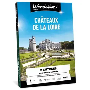 Comparateur de prix : Coffret cadeau Wonderbox Châteaux de la Loire Visite pour 2 personnes