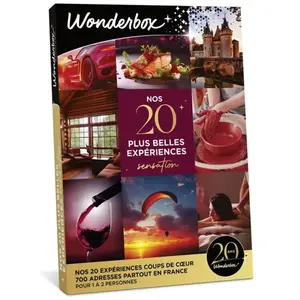Coffret cadeau Wonderbox Nos plus belles expériences Sensation pour 1 ... pas cher