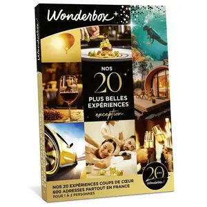 Coffret cadeau Wonderbox Nos plus belles expériences Exception pour 1 ... pas cher