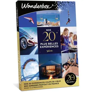 Wonderbox Nos 20 plus belles expériences - Rêve pas cher