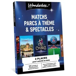 Coffret cadeau Wonderbox Multi-parcs, sports et spectacles pour 2 pers... pas cher