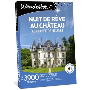 Comparateur de prix : Coffret cadeau Wonderbox Nuit de rêve au château et belles demeures Ed...