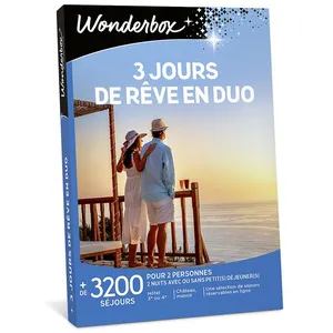 Comparateur de prix : Coffret cadeau Wonderbox 3 jours de rêve en duo Edition 2025