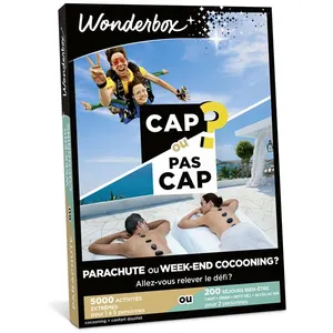 Coffret cadeau Wonderbox Cap ou Pass Cap Parachute ou week-end cocooni... pas cher